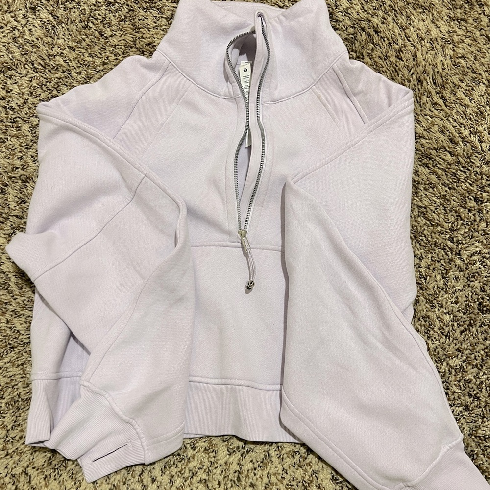 Lavender Dew Lululemon Funnel neck Scuba M/L